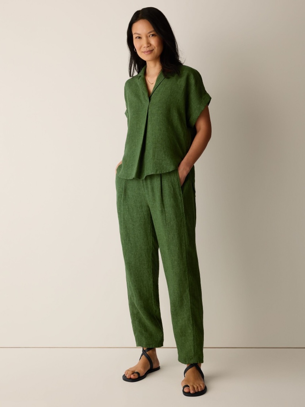 Delave Linen Lantern Pant